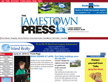 Tablet Screenshot of jamestownpress.our-hometown.com