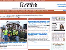 Tablet Screenshot of amityvillerecord.our-hometown.com