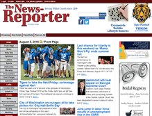 Tablet Screenshot of newsreporter.our-hometown.com